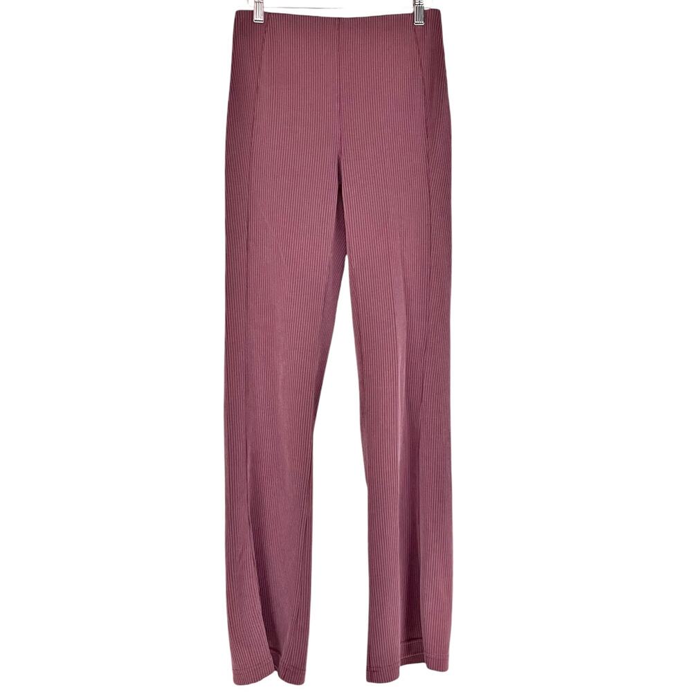 LULULEMON Ribbed Softstreme Flared Pull-On Pant in Garnet Burgundy Size 6